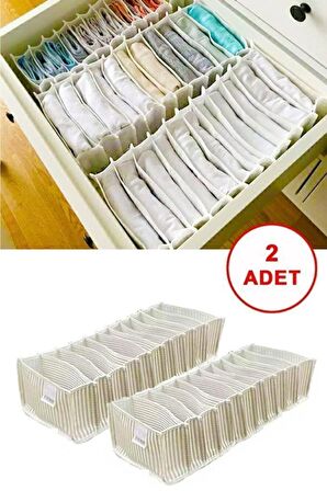 2'Lİ AKORDİYON ORGANİZER ÇEKMECE İÇİ DÜZENLEYİCİ (XL)