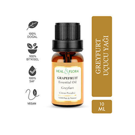 healflora greyfurt uçucu yağı 10 ml