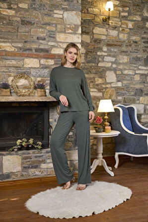 Cossy By Aqua Kadın Yeşil Pijama Takımı 26278 