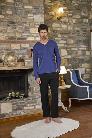 Cossy By Aqua Kadın Uzun Kollu Pijama Takımı 26285 