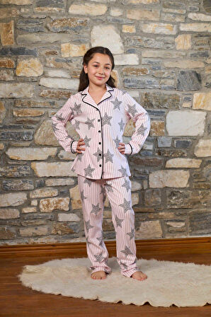 Cossy By Aqua Kız Çocuk Pembe Pijama Takımı 26453 