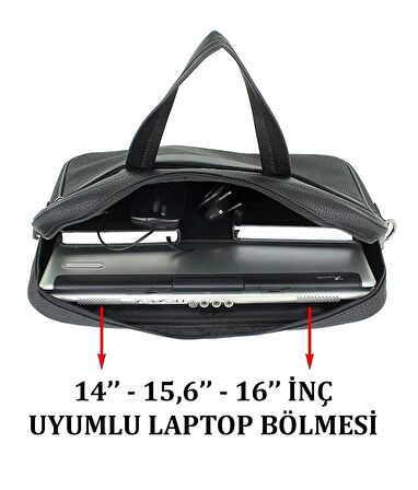 Evrak Laptop Çantası Deri 15.6" & 15" İnç 8683255012473