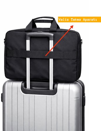 Laptop Çantası 17.3 İnç Su Geçirmez, Ayarlanabilir Omuz Askılı, Şık ve Hafif – Ofis & Günlük Kullanıma Uygun 868325501410