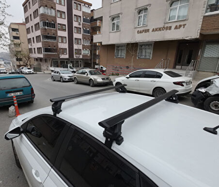 Volkswagen Polo 5D Portbagaj Taşıyıcı Ara Atkısı Tavan Taşıyıcı Paw Pro 4 2009-2014 Siyah