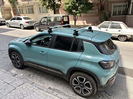 Jeep Avenger 2022-2025 Oluksuz Üst Tavan Portbagaj Taşıyıcı Ara Atkısı Toros Serisi Pro 4 Siyah