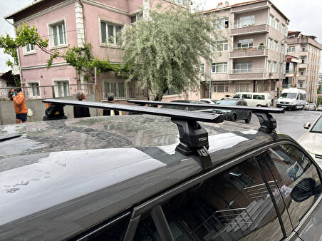 Peugeot 2008 2020- Up Oluksuz Üst Tavan Portbagaj Taşıyıcı Ara Atkısı Toros Serisi Pro 4 Siyah