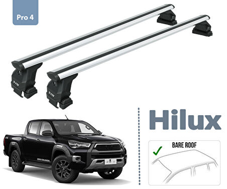Tyt Hilux Ara Atkısı Tavan Taşıyıcı Üst Portbagaj Gri Renk