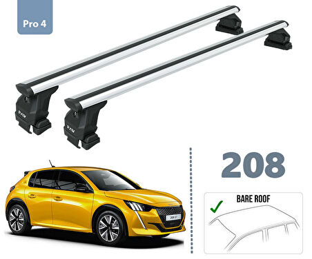 Peugeot 208 Oluksuz Ara Atkısı 2019 sonrası Gri Seri Pro 4