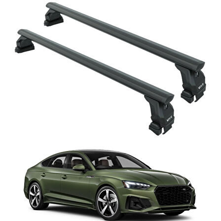 Audi A5 Sportback 2017-2024 Oluksuz Üst Tavan Portbagaj Taşıyıcı Ara Atkısı Toros Serisi Pro 4 Siyah