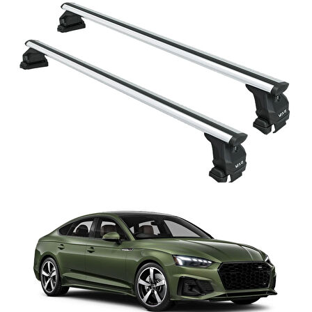 Audi A5 Sportback 2017- 2024 Oluksuz Üst Tavan Portbagaj Taşıyıcı Ara Atkısı Toros Serisi Pro 4 Gri