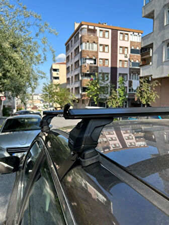 For Nissan Qashqai J12 2022-2025 Oluksuz Üst Tavan Portbagaj Taşıyıcı Ara Atkısı Toros Serisi Pro 4 Siyah