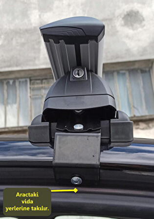 Fiat Punto Oluksuz Tavan Ara Atkısı Toros Serisi Siyah Set 2010- Sonrası
