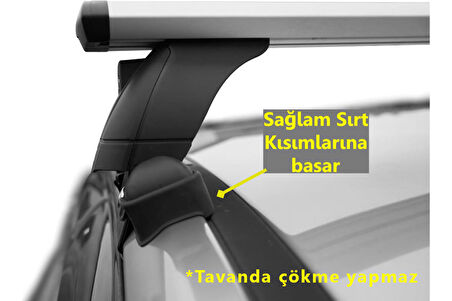 Fiat Punto Oluksuz Tavan Ara Atkısı Toros Serisi Siyah Set 2010- Sonrası