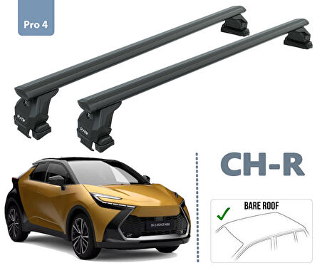 Toyota CH-R Ara Atkisi Tavan Sistemleri 2023- Sonrası Siyah Renk