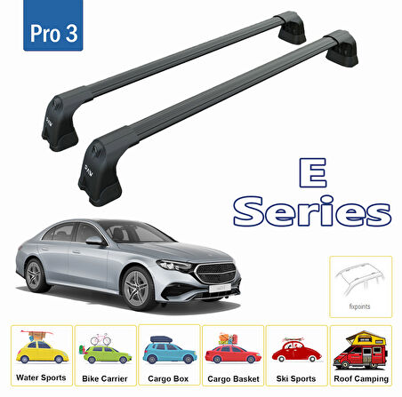 Mercedes E Serisi W214 Ara Atkısı Tavan Taşıyıcı Paw Pro 3 2024- Siyah