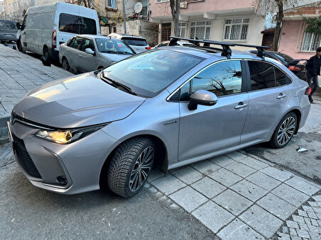 Toyota Corolla Portbagaj Taşıyıcı Ara Atkısı Tavan Taşıyıcı Paw Pro 4 2013-2018 Gri