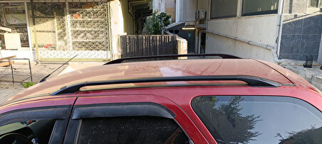 Fiat Palio Weekend 1997-2000 Araç Üstü Alüminyum Tavan Yan Rayları Plus Serisi - Siyah