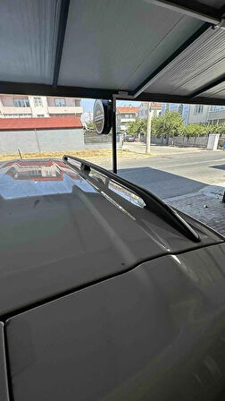 Renault Kangoo Kısa Şase 2021-2025 Araç Üstü Alüminyum Tavan Yan Rayları Plus Serisi - Siyah