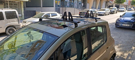 Renault Modus Portbagaj Taşıyıcı Ara Atkısı Tavan Taşıyıcı Paw Pro 3 2004-2012 Gri