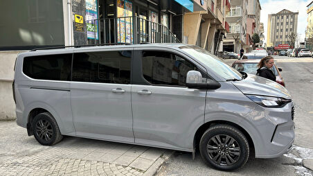 Ford Transit Custom L1 Kısa (2023-2026) Alüminyum Tavan Rayları, Plus - Gri