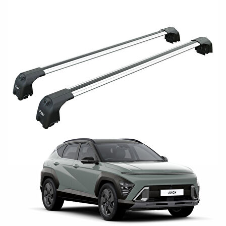 Hyundai Kona Eva 2023-2025 Portbagaj Taşıyıcı Ara Atkisi - Ara Çubuk Paw Pro 2 Gri