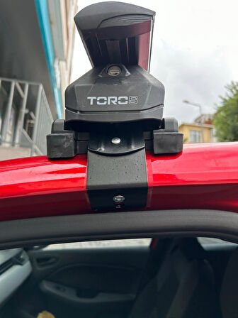 Renault Clio 5 2019-2025 Hatcback Oluksuz Üst Tavan Portbagaj Taşıyıcı Ara Atkısı Toros Serisi Pro 4 Siyah