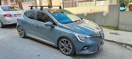 Renault Clio 5 2019-2025 Hatcback Oluksuz Üst Tavan Portbagaj Taşıyıcı Ara Atkısı Toros Serisi Pro 4 Siyah