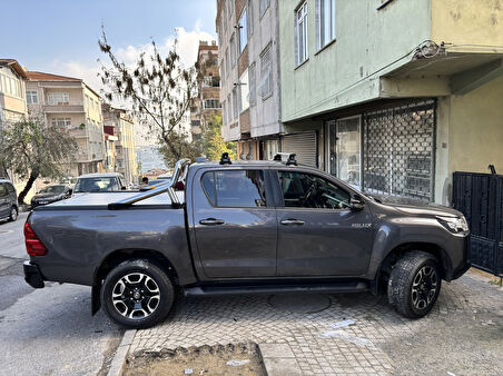 Toyota Hilux Mk9 (2021-2025) Portbagaj Taşıyıcı Ara Atkısı, Toros Serisi Pro 4, Siyah