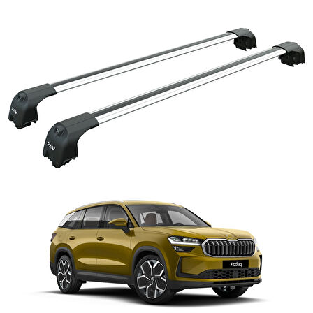 Skoda Kodiaq 2024-2025 Portbagaj Taşıyıcı Ara Atkisi - Ara Çubuk Paw Pro 2 Gri