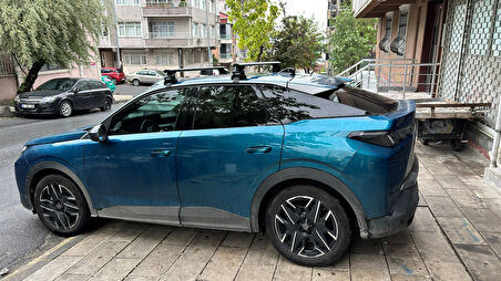 Peugeot 3008 2024- Up Oluksuz Üst Tavan Portbagaj Taşıyıcı Ara Atkısı Toros Serisi Pro 4 Siyah