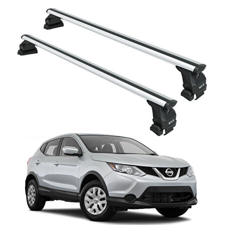 Nissan Qashqai J11 2013-2021 Oluksuz Üst Tavan Portbagaj Taşıyıcı Ara Atkısı Toros Serisi Pro 4 Gri