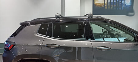 jeep Compass Portbagaj Taşıyıcı Ara Atkısı Tavan Sistemleri Siyah Set 2017-