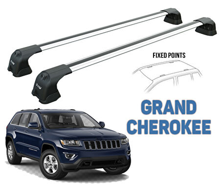 JEEP Grand Cherokee (Wk2) 2011-- Siyah Set Ara Atkısı Pro 2 Çadır Taşıyıcı