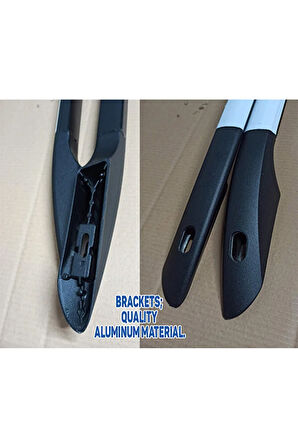 Renault Kangoo Uzun Şase L2 (2021-2025) Araç Üstü Alüminyum Tavan Rayları, Plus Serisi - Gri