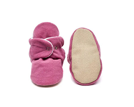 First Step Çıtçıtlı Kaydırmaz Taban Patik Bebek Kaydırmaz Taban Çıtçıtlı Patik F-850-GUL-KURUSU Pembe