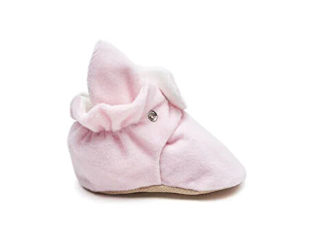 First Step Çıtçıtlı Kaydırmaz Taban Patik Bebek Kaydırmaz Taban Çıtçıtlı Patik F-850-PUDRA Pembe