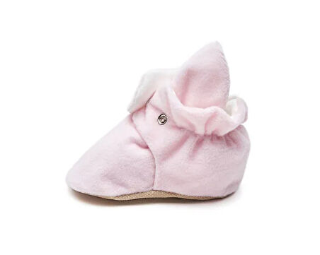 First Step Çıtçıtlı Kaydırmaz Taban Patik Bebek Kaydırmaz Taban Çıtçıtlı Patik F-850-PUDRA Pembe