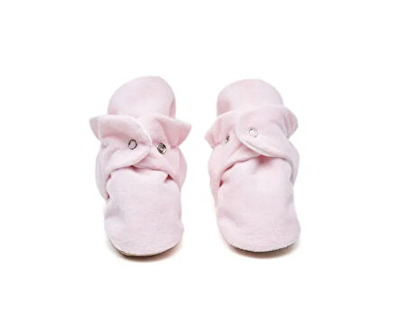 First Step Çıtçıtlı Kaydırmaz Taban Patik Bebek Kaydırmaz Taban Çıtçıtlı Patik F-850-PUDRA Pembe