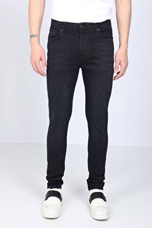 Erkek Koyu Lacivert Straight Fit Jean Pantolon