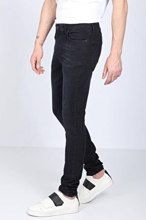 Erkek Koyu Lacivert Straight Fit Jean Pantolon