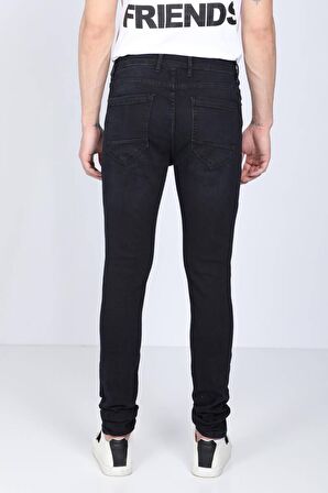 Erkek Koyu Lacivert Straight Fit Jean Pantolon