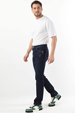 Erkek Regular Fit Jean Pantolon Lacivert