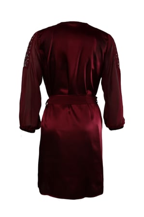 Pierre Cardin 6 Lı Saten Gecelik Çeyiz Takım Bordo