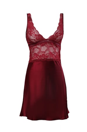 Pierre Cardin 4lü Gecelik Çeyiz Takım Bordo