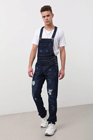 Erkek Jean Tulum Pantolon Lacivert