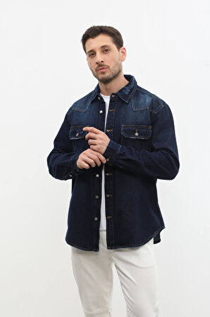 Erkek Oversize Jean Ceket