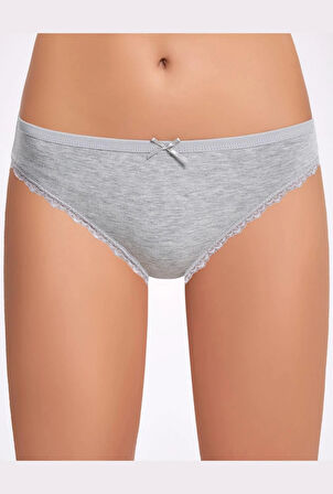 Melanjlı Dantelli Kadın Bikini Külot   10 Adet