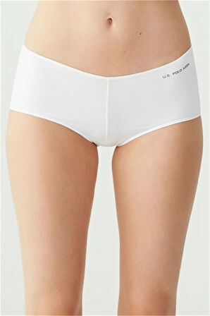 U.S. Polo Assn. Kadın 5'li Şort Boxer (Siyah-Beyaz-Ten-Beyaz-Ten)