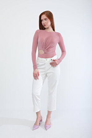 Kadın Likralı Esnek Slim Fit Pantolon