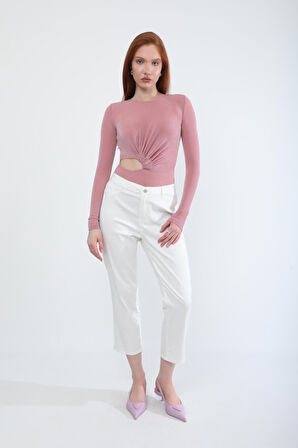 Kadın Likralı Esnek Slim Fit Pantolon